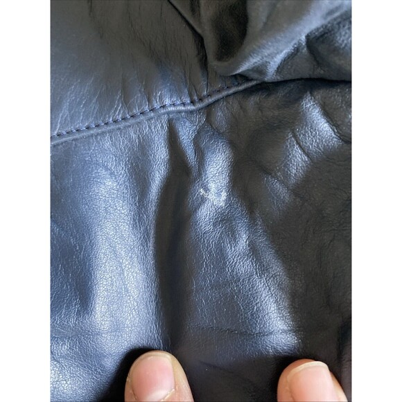 Leather Motorcycle Jacket - Dainese, mens 50 (medium) Dark Blue - Picture 10 of 15